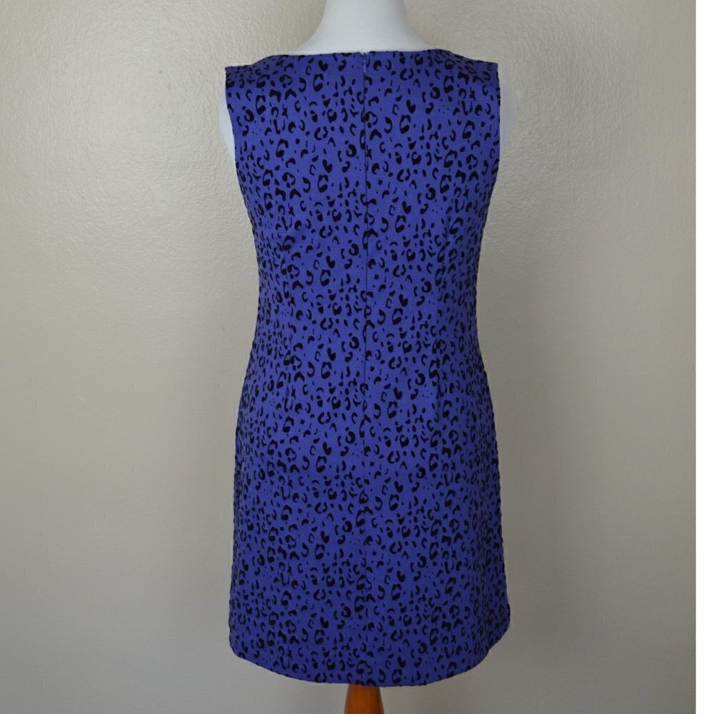 Tyler Boe Leopard Velvet Flocked Dress M - Picture 2 of 9